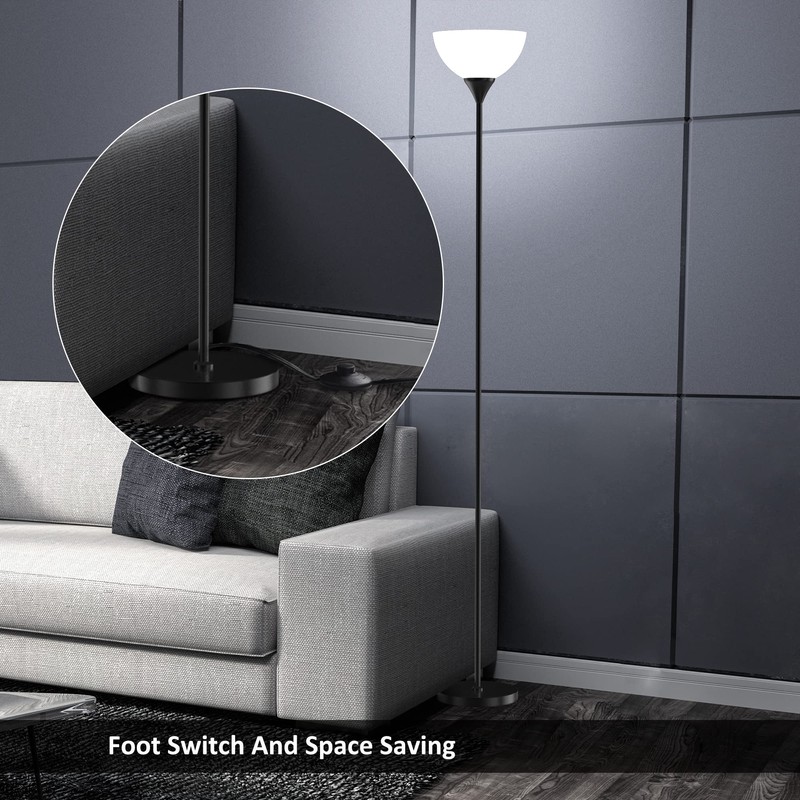 PESRAE Floor Lamp, Remote Control with Stpeless Color Temperatures and