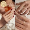 Florideco 10 PCS Dainty Rings for Women Non Tarnish Stackable