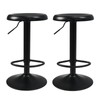 KBISHTIE Adjustable Bar Stools Set of 2, Backless Swivel Round