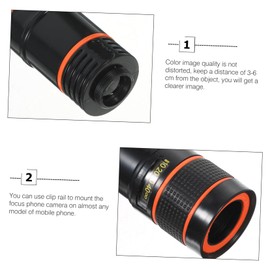TEHAUX 1Set Monocular Telescope Lens for Smartphones Clip Long Lens for Images for Concerts Sports and Wildlife Observation Compatibility