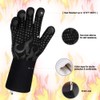 BBQ Gloves, 1472°F Heat Resistant Grilling Gloves Silicone Non-Slip Oven