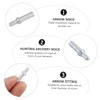 Kisangel 40pcs Nock Tails Accessories 4.2mm Id Silver Aluminum Seat