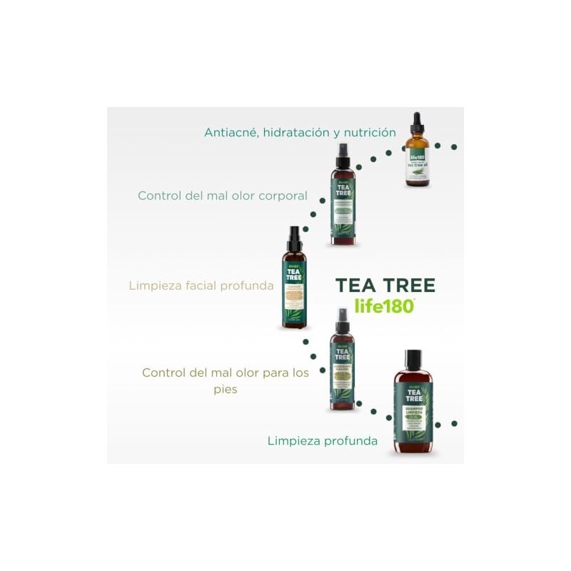 Life180 Serum de Tea Tree , 52 ml (100 Porciones)