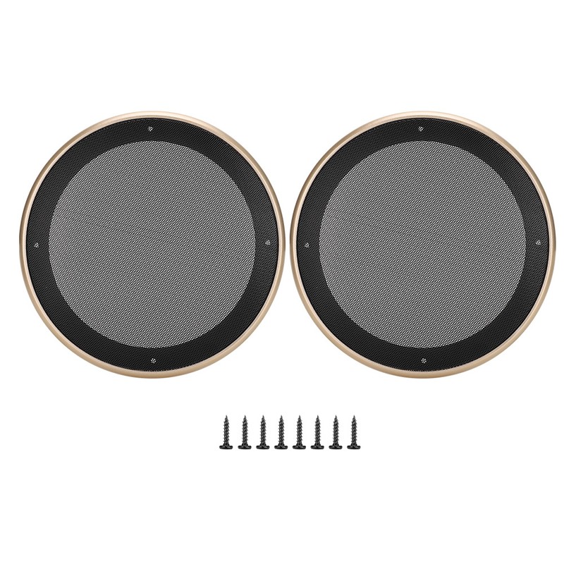2 pcs 8 inch Audio Speaker Cover Decorative Circle Protective