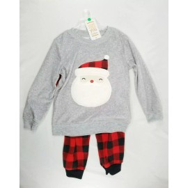 Carter's Carters Toddlers 2 Piece Santa Pajamas. Size 3T. Very Soft Flannel - New