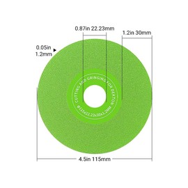 LOZLIN 3PCS 115 * 22.23MM Flat Grinding Blades for Ceramics, Glass, Marble, Quartz Stone Angle Grinder Diamond Saw Blades