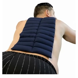 Compresa Caliente Terapéutica | Almohadilla de Semillas y Plantas Medicinales para Cuello, Espalda y Hombros | Alivio Muscular Profesional | Compresa Mediana (Azul Marino)