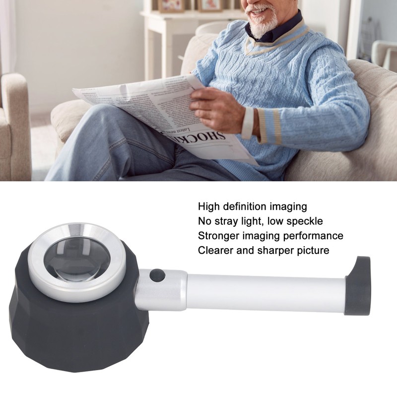 Handheld Microscope with LED Light Scale 45X Electronic Digital Portable