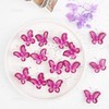 AUEAR, paquete de 100 mariposas con purpurina de alambre de
