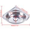 Brushed Stainless Steel Single Bowl Sink, Wall-Mounted Triangle Small Kitchen