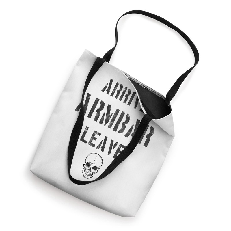 Vintage Jiu Jitsu Arrive Armbar Leave Grappling BJJ Tote Bag