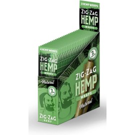 ZIG-ZAG Natural Hemp Non GMO – 2 Per Pack – 25 Pack (OG) Natural