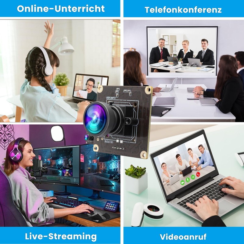 G 1080P 120fps USB Camera Module for Computer 12MP Lightburn