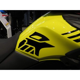 BIKE-label Side Tank Pad Black Compatible with Suzuki V-Strom 650-800200