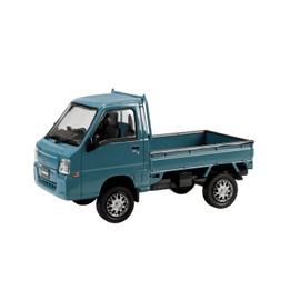 Aoshima Bunka Kyozai (AOSHIMA) Raku-Plastic Snap Kit No. 05CU-BG Subaru Sambar Truck Custom Wheel (Blue Gray), 1/32 Scale Plastic Model