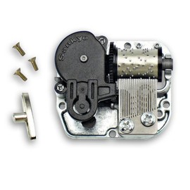 BinkeGG Play (Howl's M0ving Castle (Merry Go Round of Life)) Music Box Spare Parts Grey Wind Up Sankyo Musical Mechanism for DIY Music Boxes (65 Tunes Option)