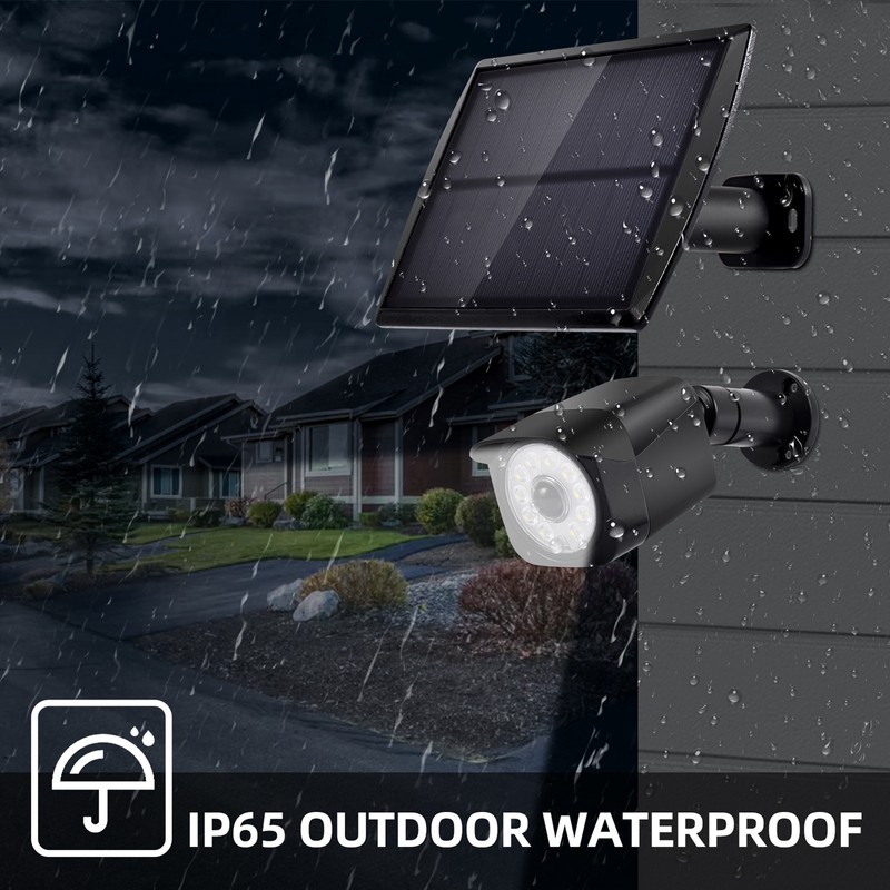 Solar Motion Sensor Light 11 LED Simulation Security Spotlight Light