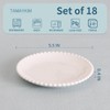 TAMAYKIM 5.5 Inch Porcelain Dessert Plates Set of 18, Small