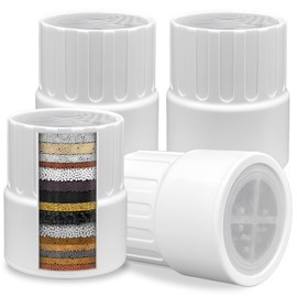 Muvxeznli 4pcs Replacement Filter Cartridge Compatible for JOLIE Filtered Showerhead, High Output Revitalization Water Filter