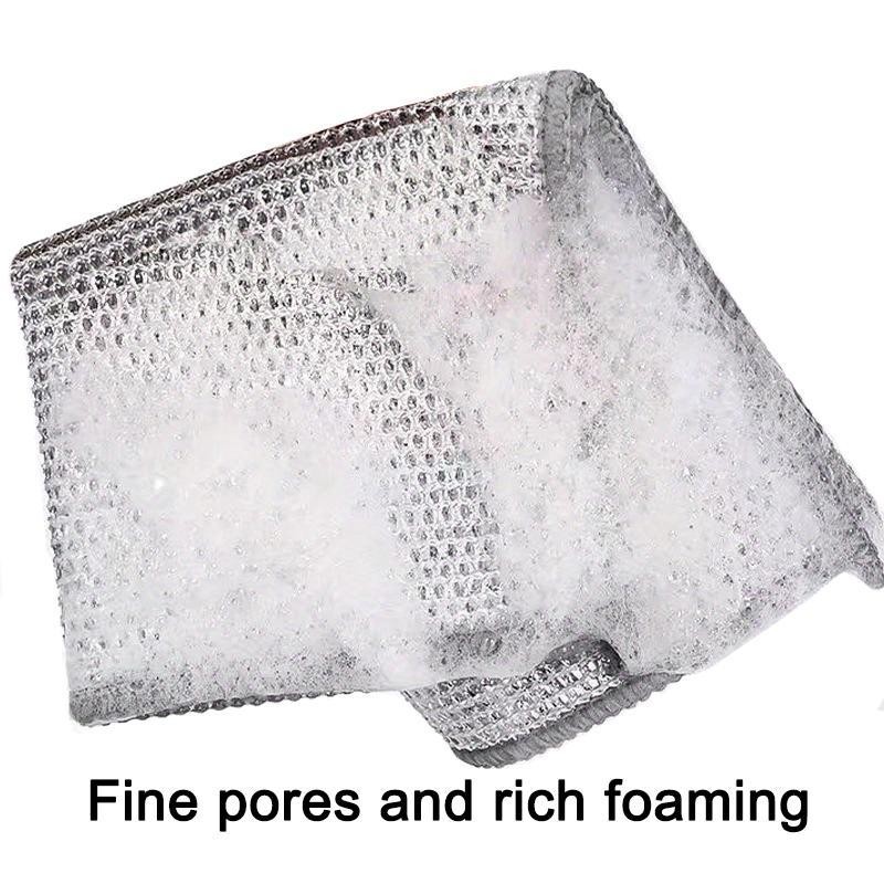 12 Counts Multipurpose Non-Scratch Wire Dishcloths – Reusable Dishwashing Rags
