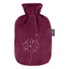 Fashy 67407 55 Hot Water Bottle with Fleece Cover 2.0