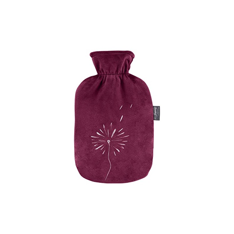 Fashy 67407 55 Hot Water Bottle with Fleece Cover 2.0