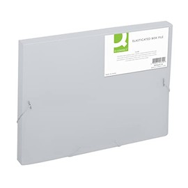 Q-Connect Elasticated Folder 25mm A4 Clear KF02310