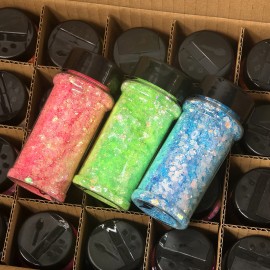 Best Glitter Set  Metallic Handicraft Glitter Powder for Crafts Nail Art 2oz Bulk Factory Pricecolor: Set18-12mix colors/Super Glitter