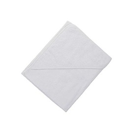 aztex Soft Hooded Cotton Baby Wrap Towel, 100% Cotton, 73cm x 73cm, White