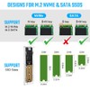 AXFEE NVME Enclosure M.2, M2 Adapter 10Gbps USB3.1 Gen2, NVME
