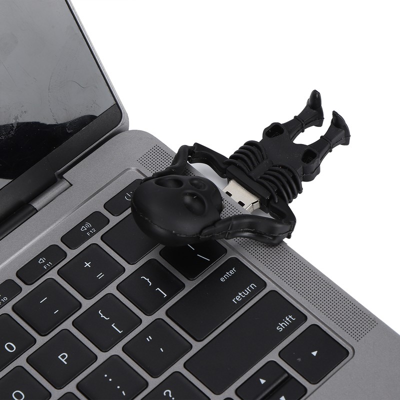 Cartoon U Disk Black Skull Appearance High Speed Bulk Storage