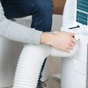 Batreetek Air Conditioning Exhaust Duct Hose, Left Rotation, Counterclockwise, Ventilation,