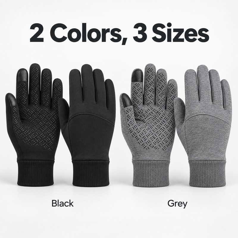 Touchscreen Winter Gloves for Men and Women – Thermal Windproof