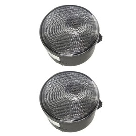 RAGBUSCLE Clear Lens Turn Signal Light Covers LH/RH | Park And Turn Signal Lamp Housing Compatible with Jeep Wrangler JK 2007-2018, Turn Signal Light Covers with Clear Lens