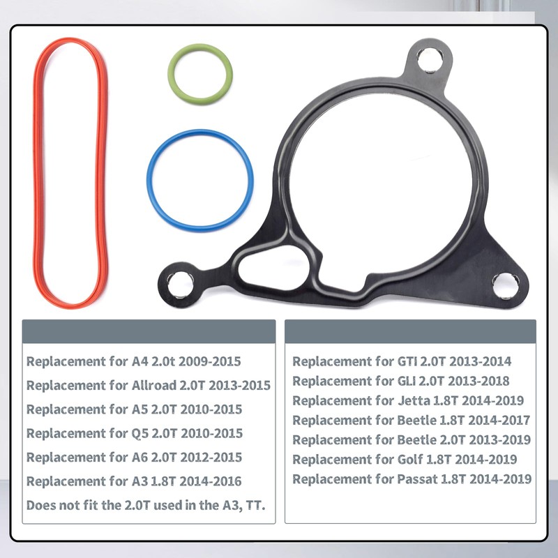 Vacuum Pump Reseal Rebuild Kit Compatible with VW & Aud
