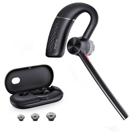 Yealink - Auriculares Bluetooth de oreja única para teléfono celular con micrófono con cancelación de ruido, comodidad de uso para teléfono celular, BH71 2024 Version