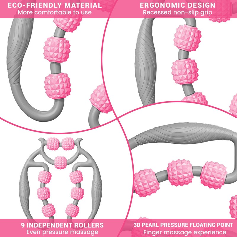 HYran Massage Roller, Massage Roller Legs, Massage Roller with Handle