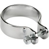 Highway Hawk Chrome Universal Motorcycle/Trike Exhaust O-Clamp (54mm (2" Pipes))