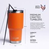 Product Armor 30oz Vacuum Insulated Stainless Steel Tumbler (Lava Orange)