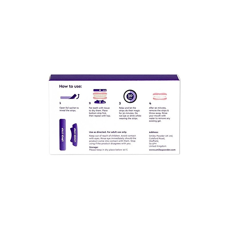 Smiles pack Of 28 Teeth Whitening Strips Home Teeth Tooth