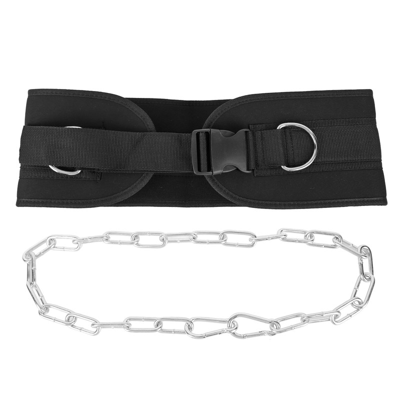 Adjustable Dip Belt Heavy Duty Dip Belt with Chain and
