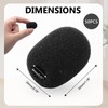 Bonsicoky 50 Pack Mini Foam Microphone Windscreen - High Density