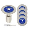 SHDIATOOL Diamond Glass Cutting Blade with 5/8"-11 Flange, 50mm (2