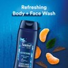 Suave Men Body & Face Wash, Refreshing, Cedarwood & Mandarin,