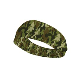 BBTDIN Camouflage Turban Camo Headband Camouflage Wide Hair band Camo Headwear BW41 (Camo-C)