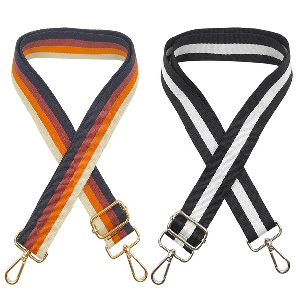 lyfLux 2 Pack Wide Purse Strap Adjustable Length Handbag Shoulder