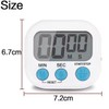 Digital Timer, LCD Display, Magnetic, Count Up/Down with Loud Alarm