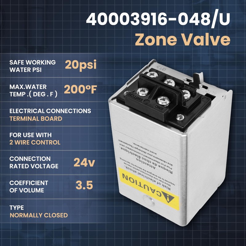 V8043F1036 Zone Valve 40003916-048 Actuator Motor Replacement Head, for V