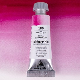 MaimeriBlu 12ml Single-Pigment Watercolor Paint - Quinacridone Lake PV19 Professional Watercolor Paint - Lightfast and Transparent Watercolor Paint Tube for Artists