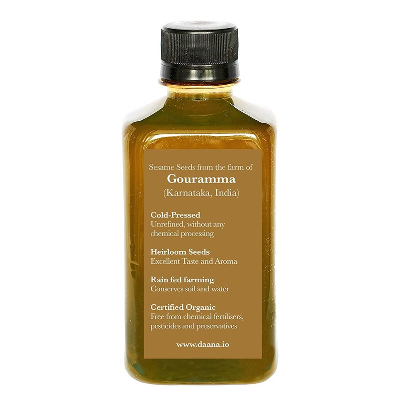 Daana Organic Sesame Oil for Skin: Extra Virgin, Cold Pressed